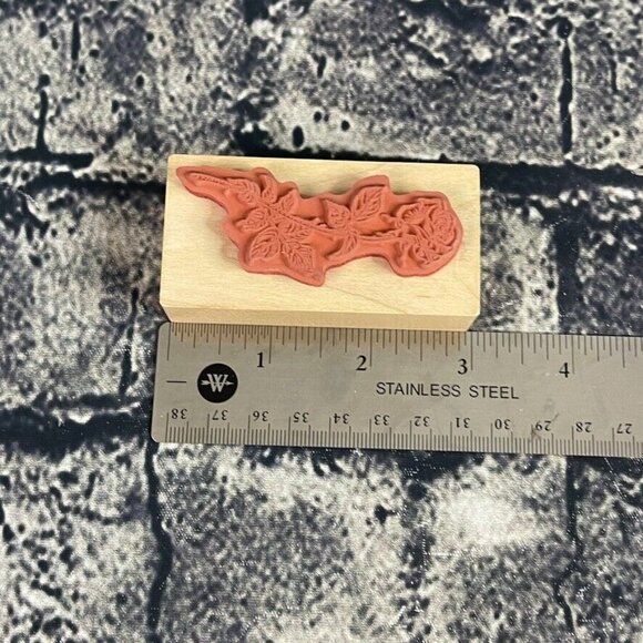 PSX K-1696 F-970 Mounted Rubber Stamps Butterflies, Roses and Cabbage Roses - Picture 11 of 11